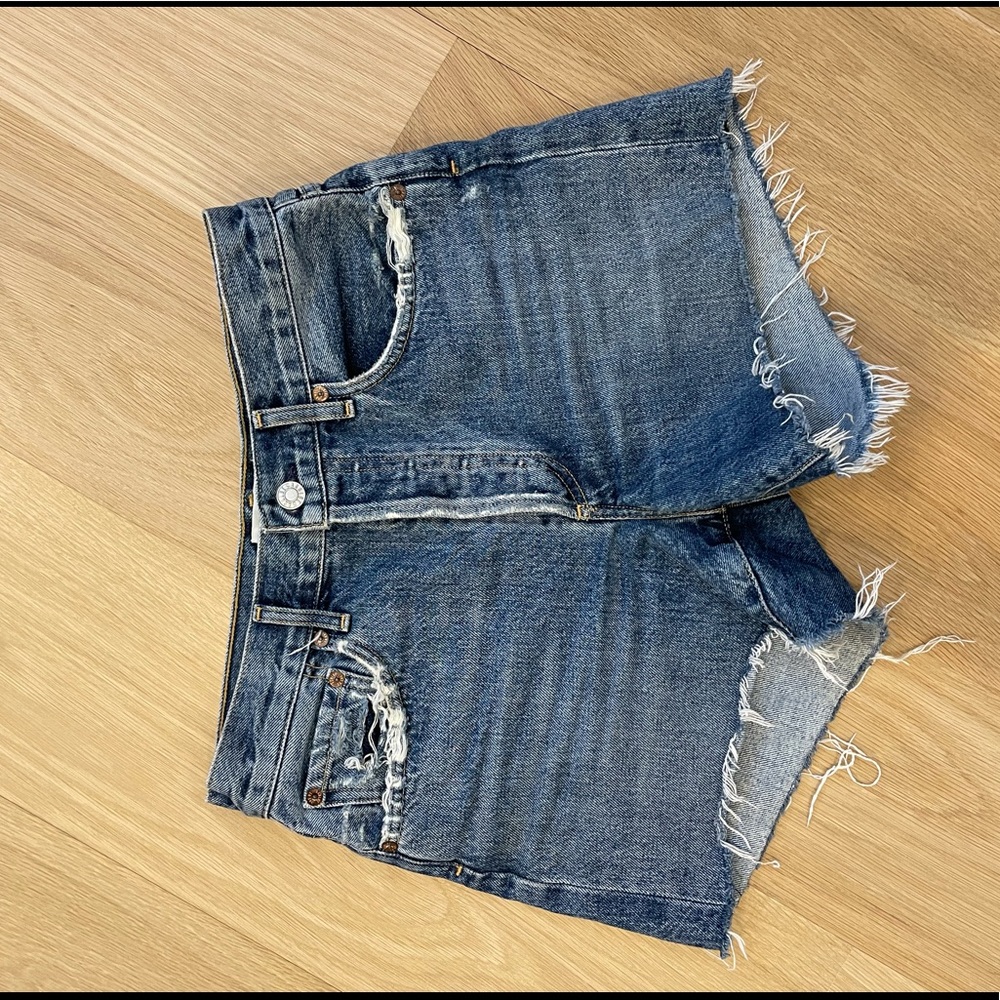 Agolde Reese Distressed Shorts